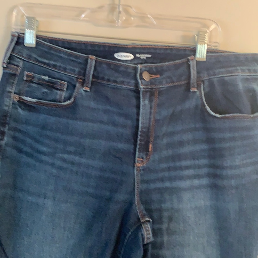 Old navy blue jeans